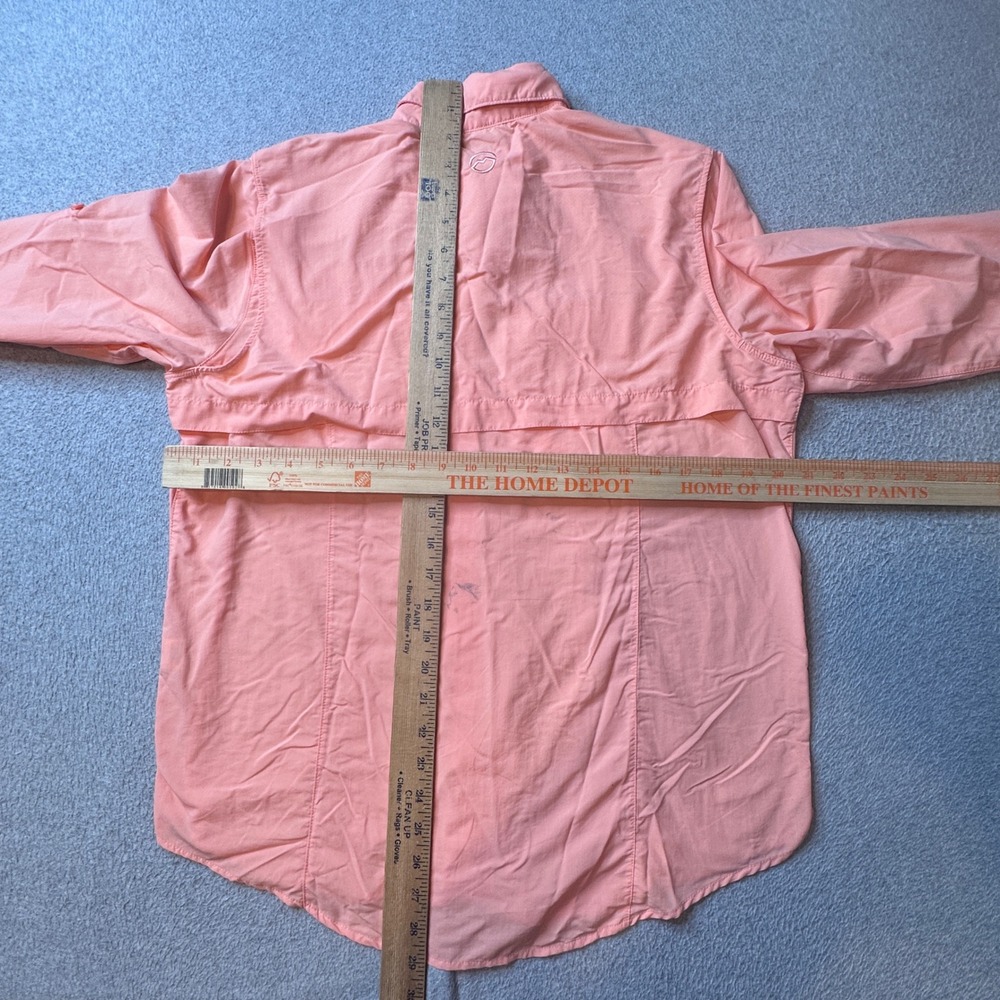 Magellan Fishing Shirt Womens L Peach Laguna Madre Relaxed Fit Moisture-Wicking - Picture 7 of 11